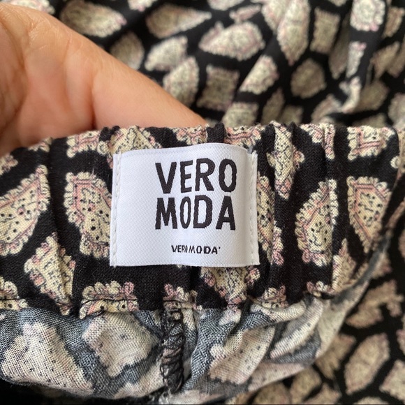 ๐ค VERO MODA BLACK TAN LOOSE HIGH WAIST PANTS! - Picture 5 of 8